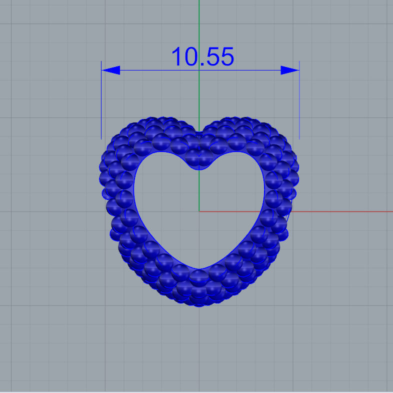 Berloque Coracao de Bolinhas Martell 20037 3D print model_4