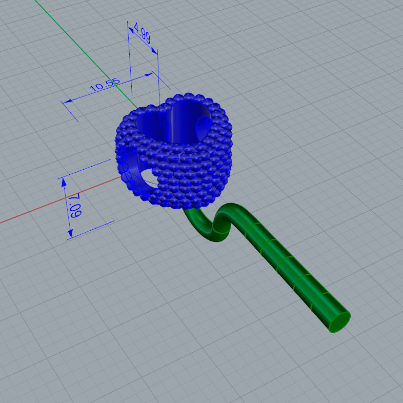 Berloque Coracao de Bolinhas Martell 20037 3D print model_7