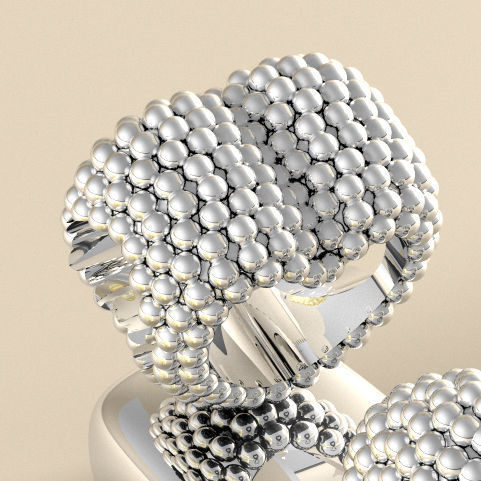 Berloque Coracao de Bolinhas Martell 20037 3D print model_2