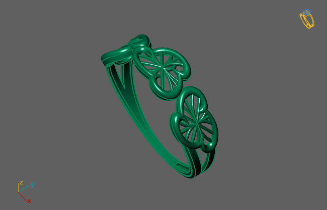 Women Ring Fancy Ring Plain light weight STL 3DM Printable 3D print model_3