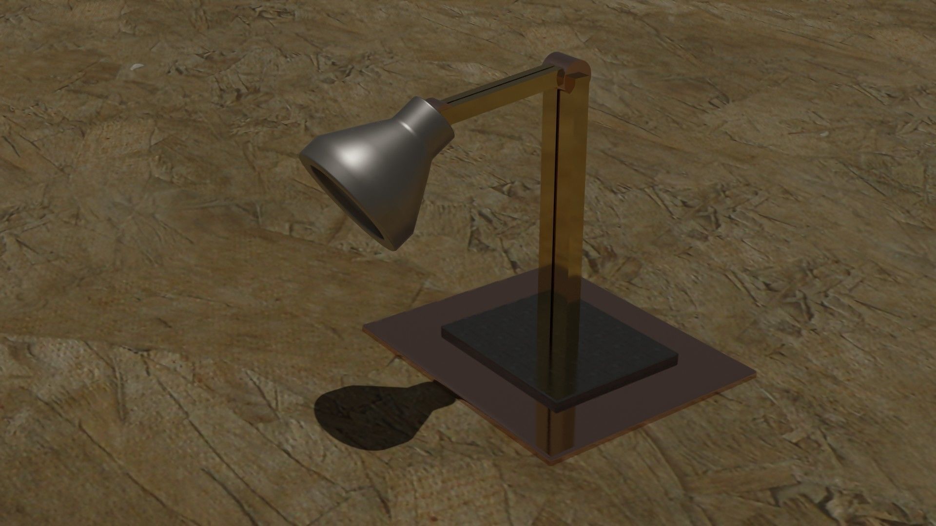 Metalic Lamp  3D model_2