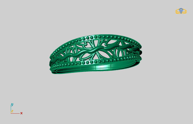 Women Ring Fancy Ring Plain light weight STL 3DM Printable 3D print model_2