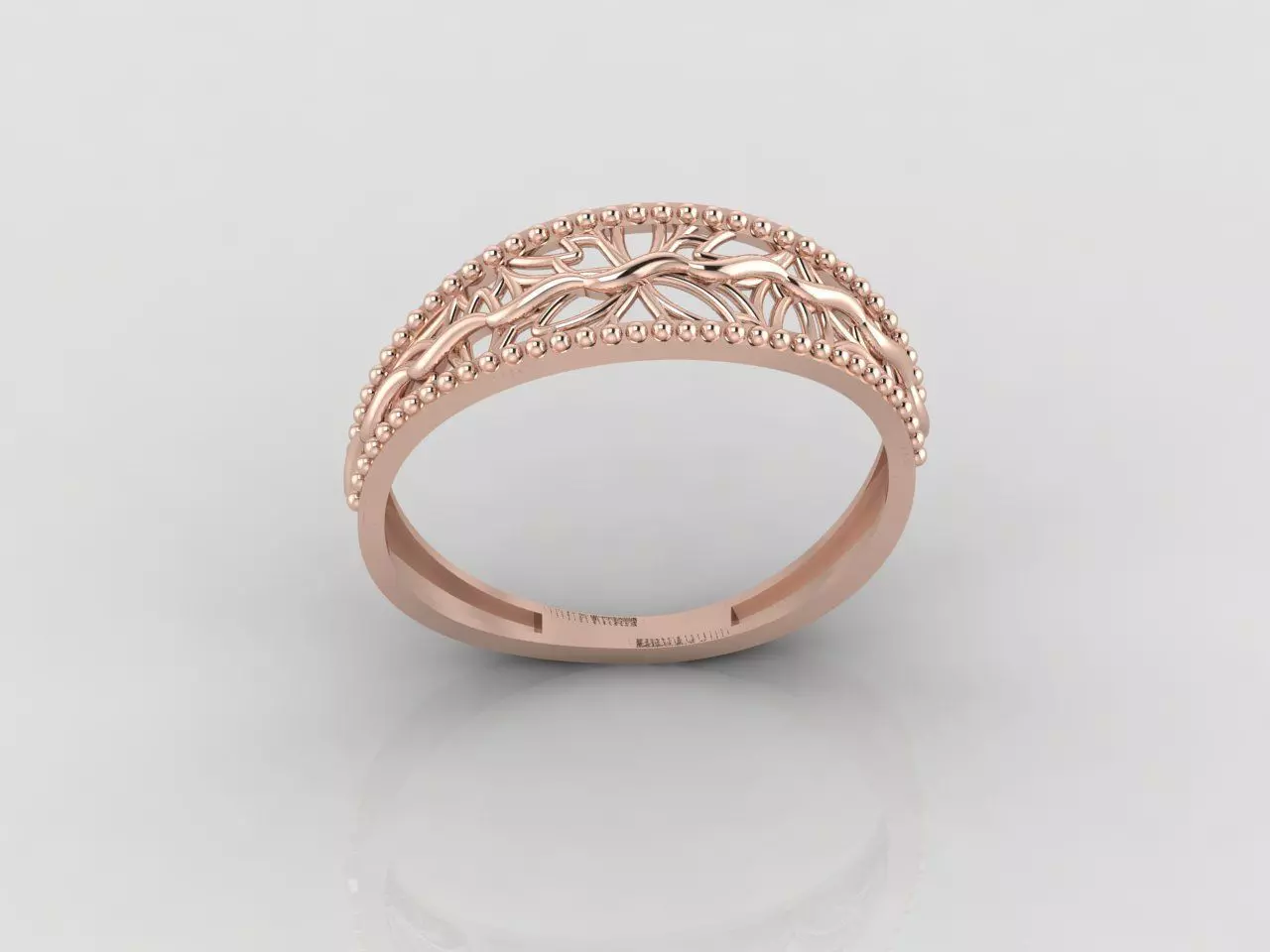 Women Ring Fancy Ring Plain light weight STL 3DM Printable 3D print model_0