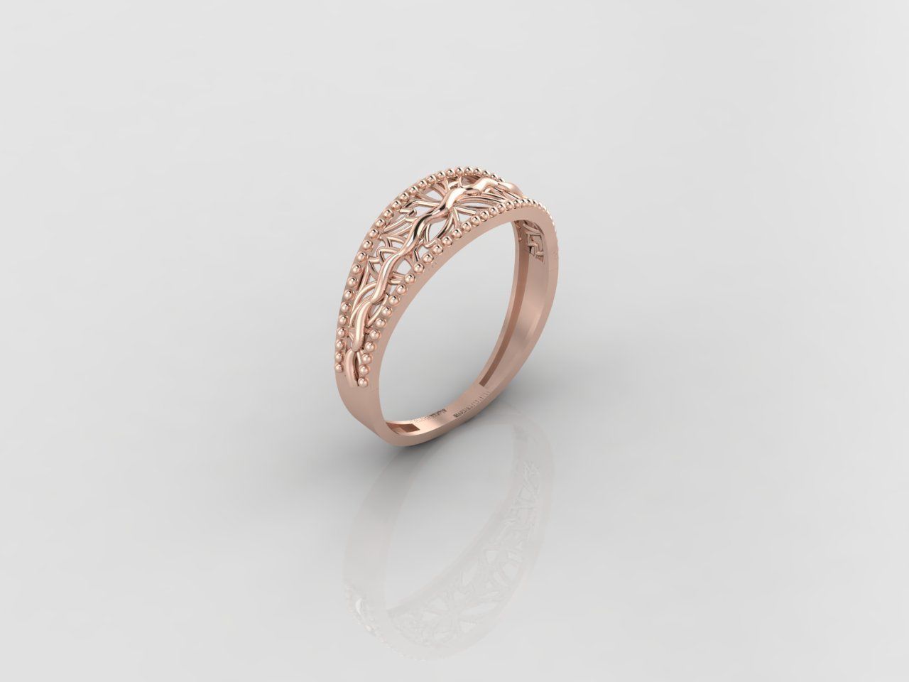 Women Ring Fancy Ring Plain light weight STL 3DM Printable 3D print model_1