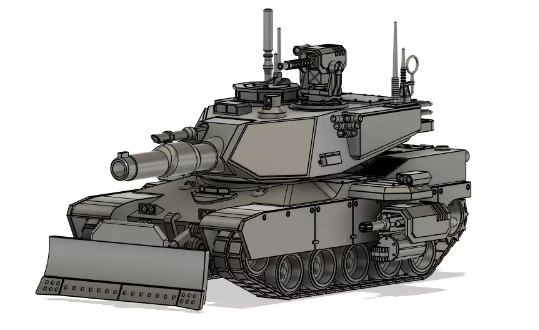 Abrams Pattern MBT 3D print model_0