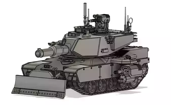 Abrams Pattern MBT 3D print model