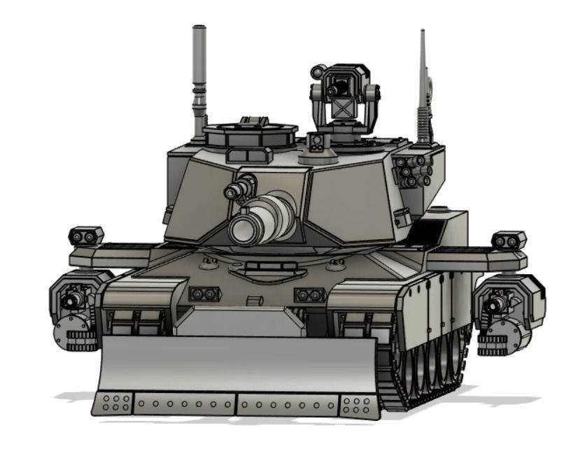 Abrams Pattern MBT 3D print model_1