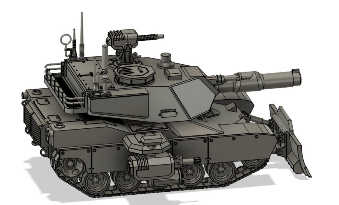 Abrams Pattern MBT 3D print model_2