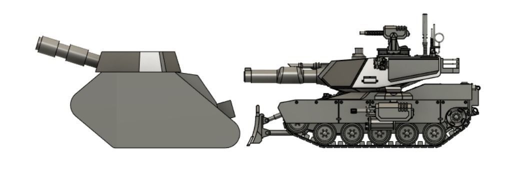 Abrams Pattern MBT 3D print model_4