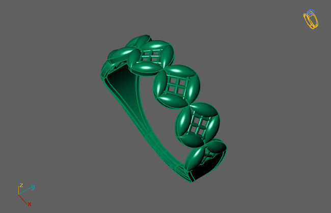 Women Ring Fancy Ring Plain light weight STL 3DM Printable 3D print model_3