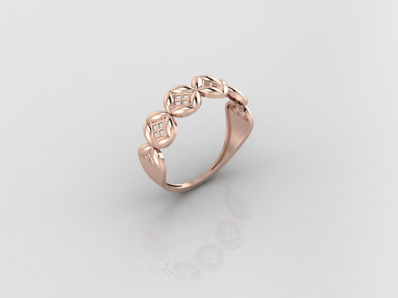 Women Ring Fancy Ring Plain light weight STL 3DM Printable 3D print model_1