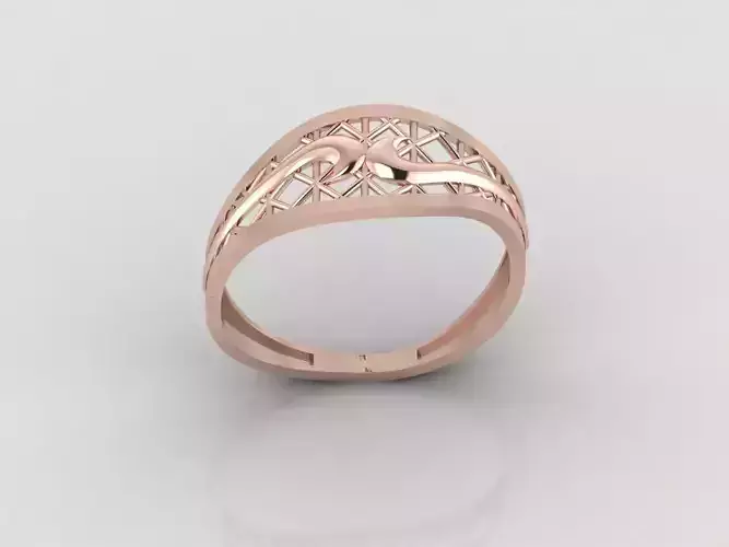 Women Ring Fancy Ring Plain light weight STL 3DM Printable 3D print model
