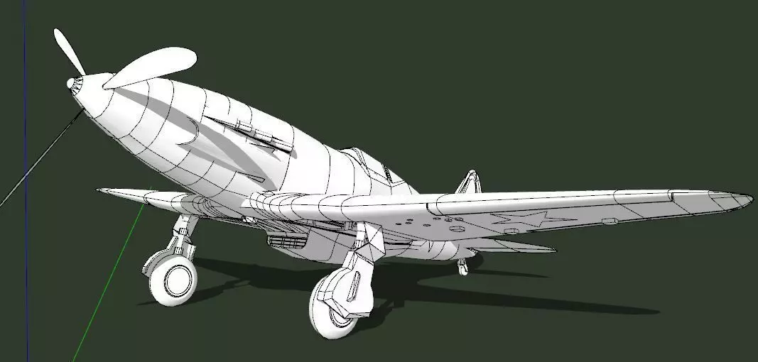 Mikoyan-Gurevich MiG-3 Low-poly 3D model