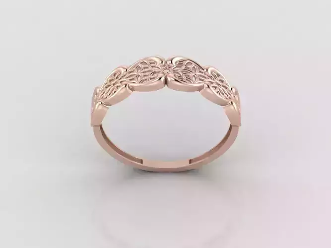 Women Ring Fancy Ring Plain light weight STL 3DM Printable 3D print model