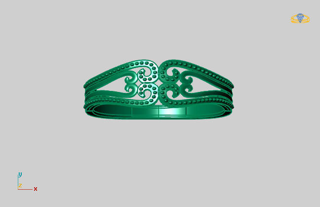 Women Ring Fancy Ring Plain light weight STL 3DM Printable 3D print model_2