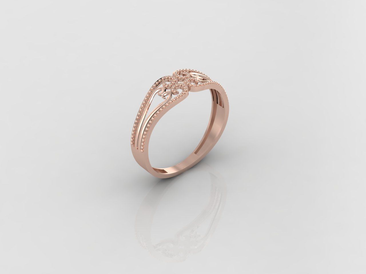 Women Ring Fancy Ring Plain light weight STL 3DM Printable 3D print model_1
