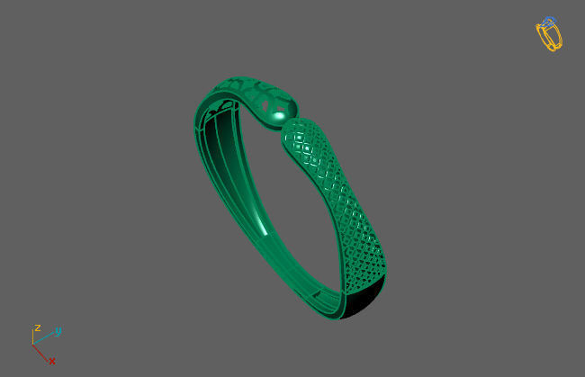 Women Ring Fancy Ring Plain light weight STL 3DM Printable 3D print model_3