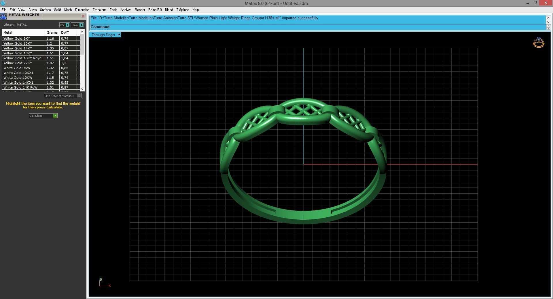 Women Ring Fancy Ring Plain light weight STL 3DM Printable 3D print model_4