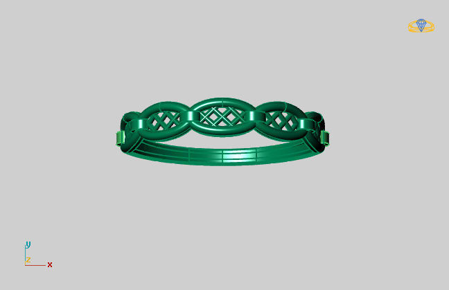 Women Ring Fancy Ring Plain light weight STL 3DM Printable 3D print model_2