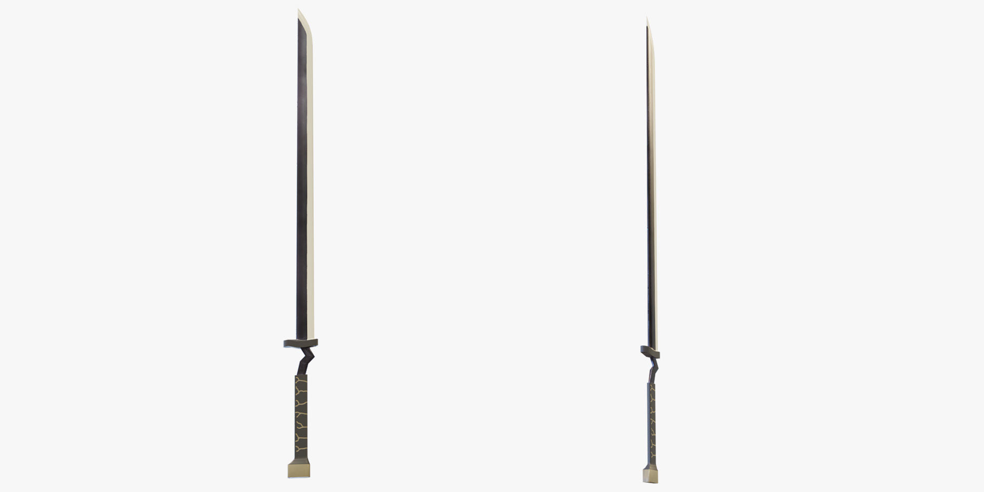 Black Rock Shooter-Anime Character Rigged  Low-poly 3D model_22