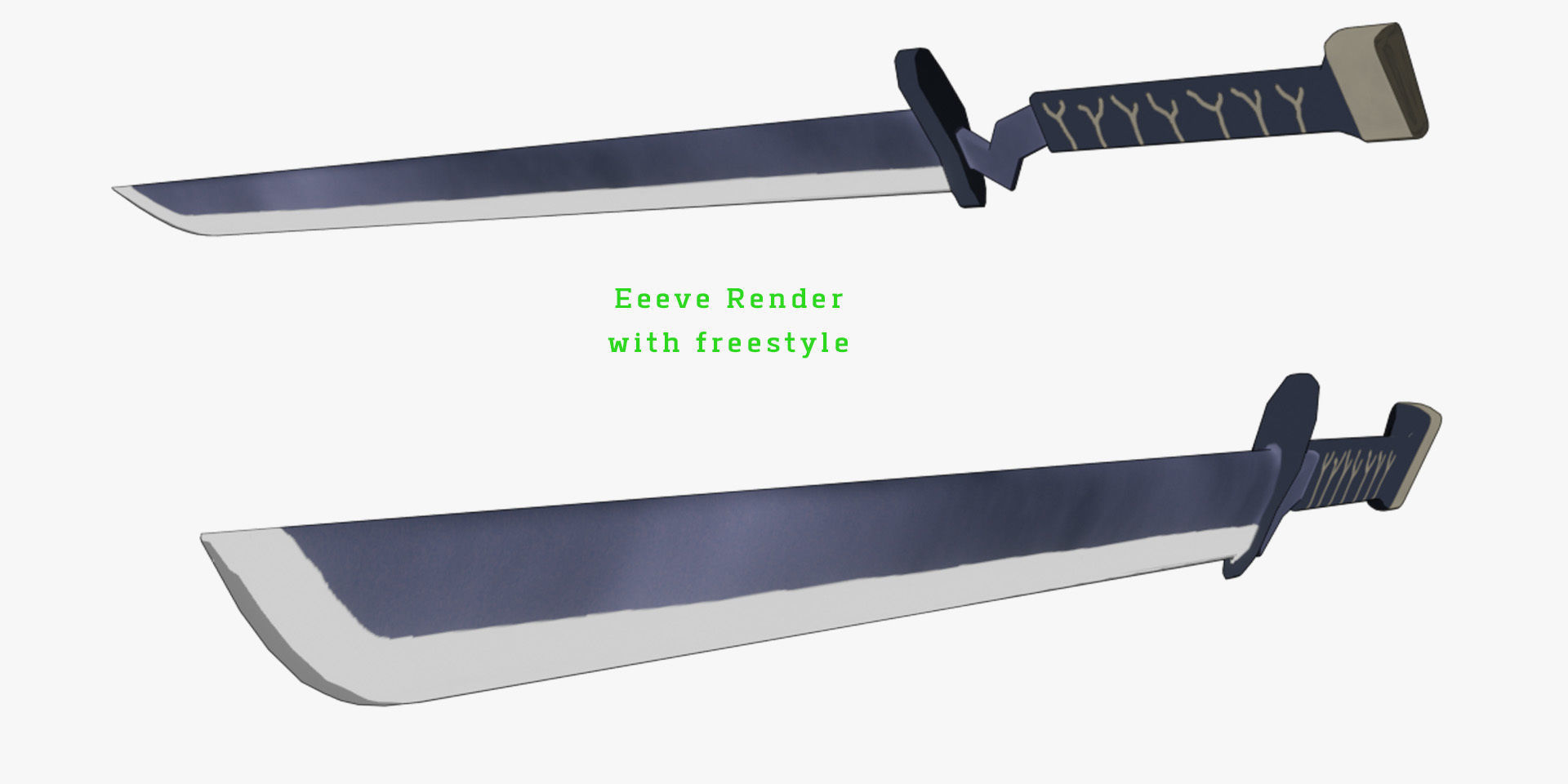 Black Rock Shooter-Anime Character Rigged  Low-poly 3D model_23