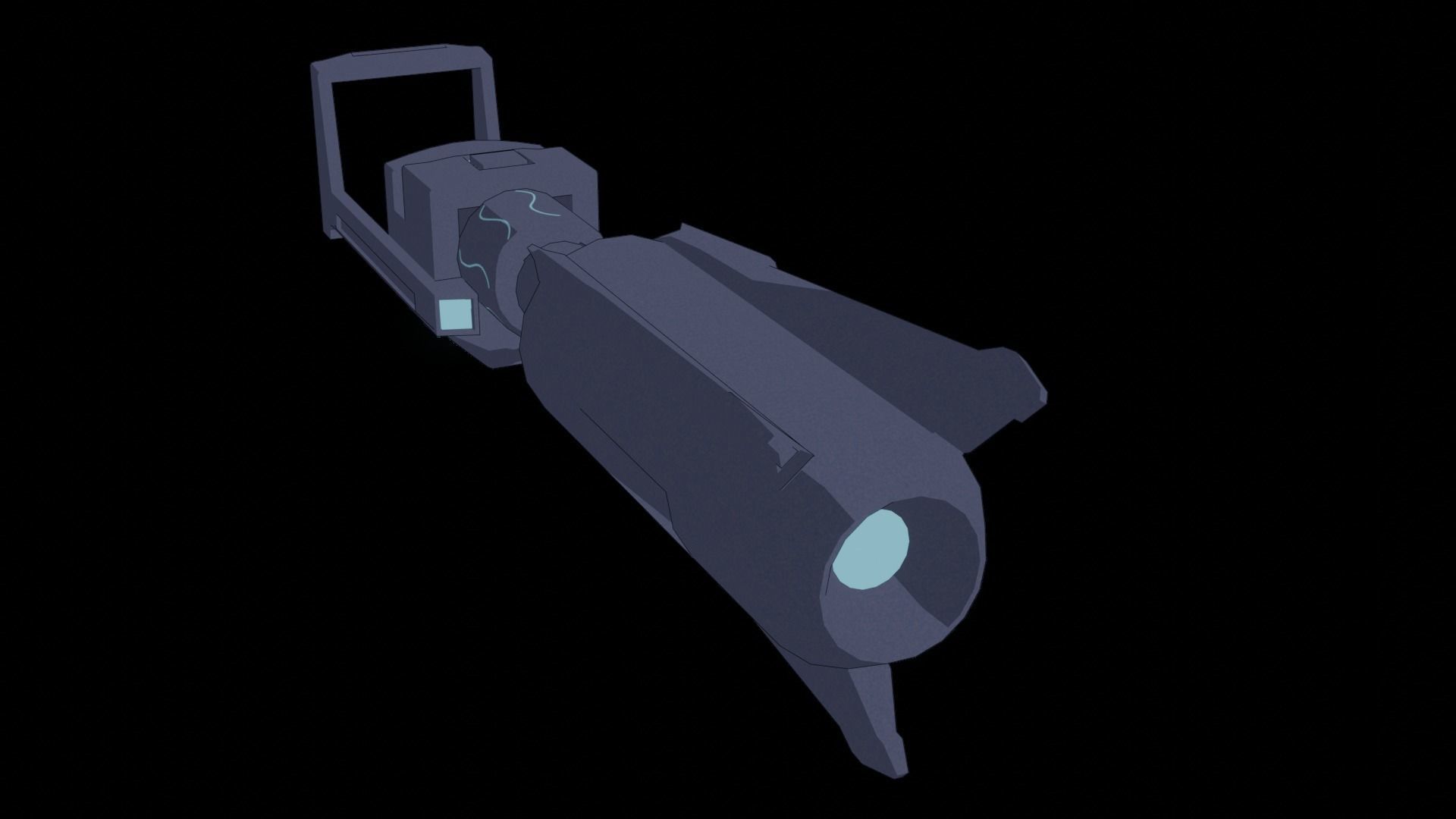 Black Rock Shooter-Anime Character Rigged  Low-poly 3D model_58