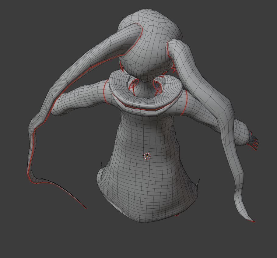 Black Rock Shooter-Anime Character Rigged  Low-poly 3D model_47