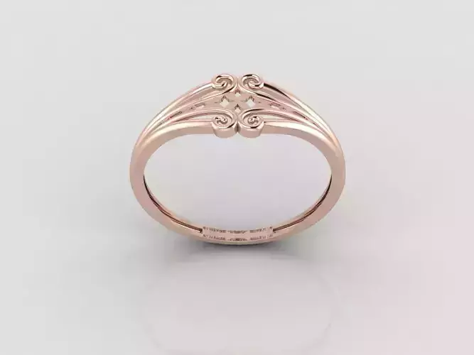 Women Ring Fancy Ring Plain light weight STL 3DM Printable 3D print model