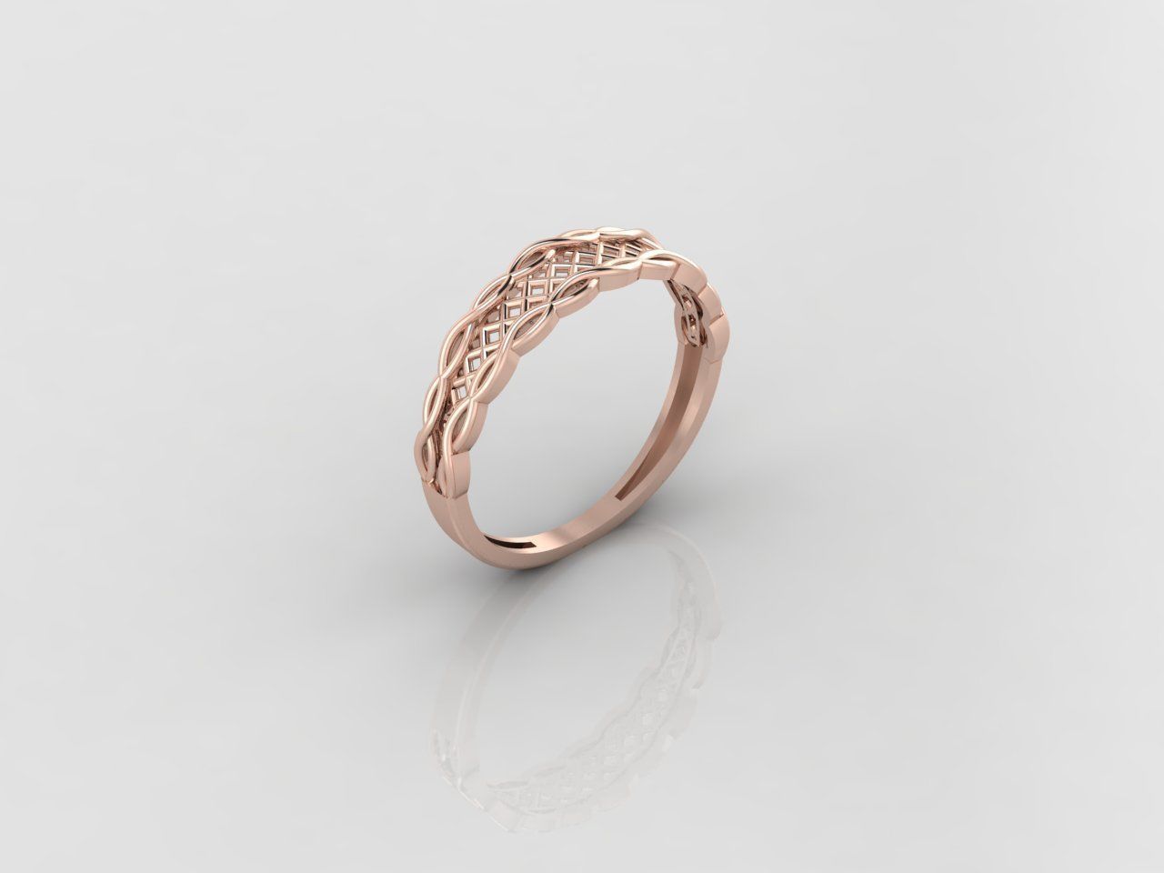 Women Ring Fancy Ring Plain light weight STL 3DM Printable 3D print model_1