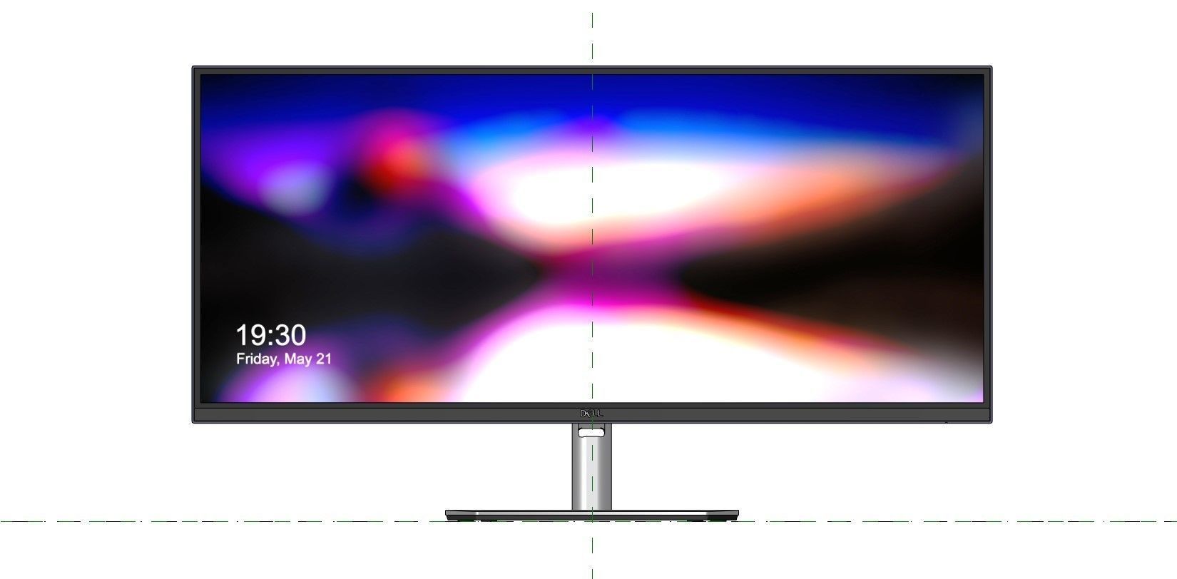 Revit Family - Monitor 34 3D model_13