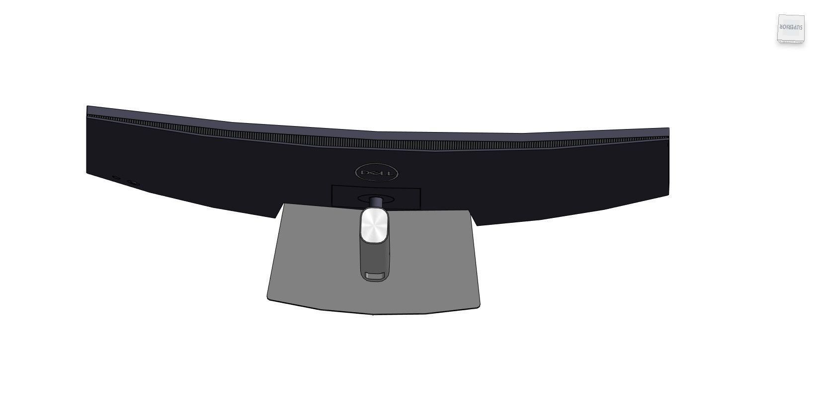 Revit Family - Monitor 34 3D model_14