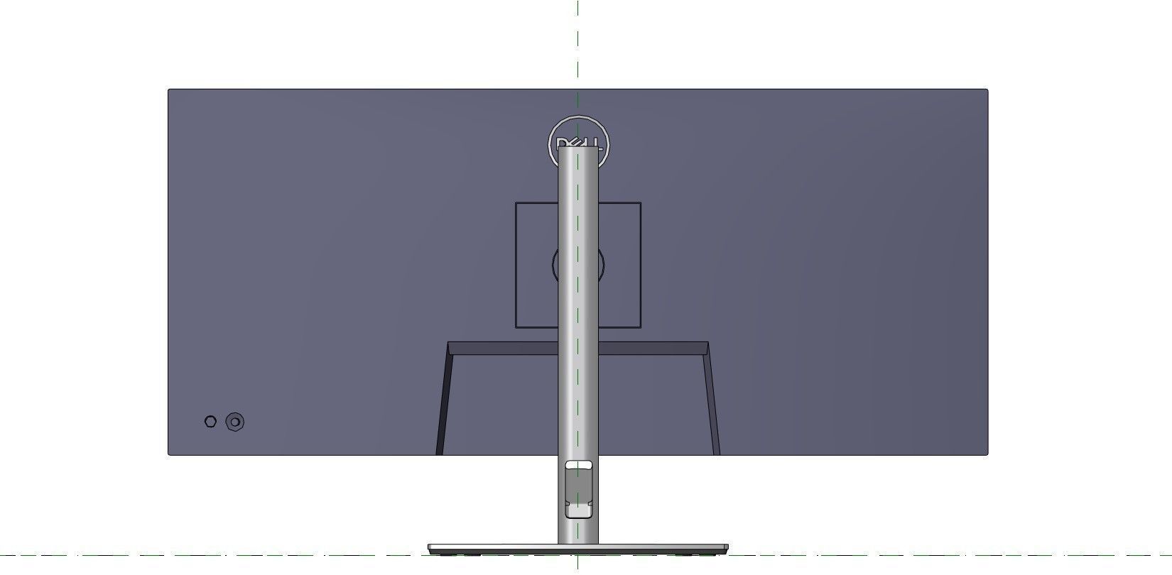 Revit Family - Monitor 34 3D model_19