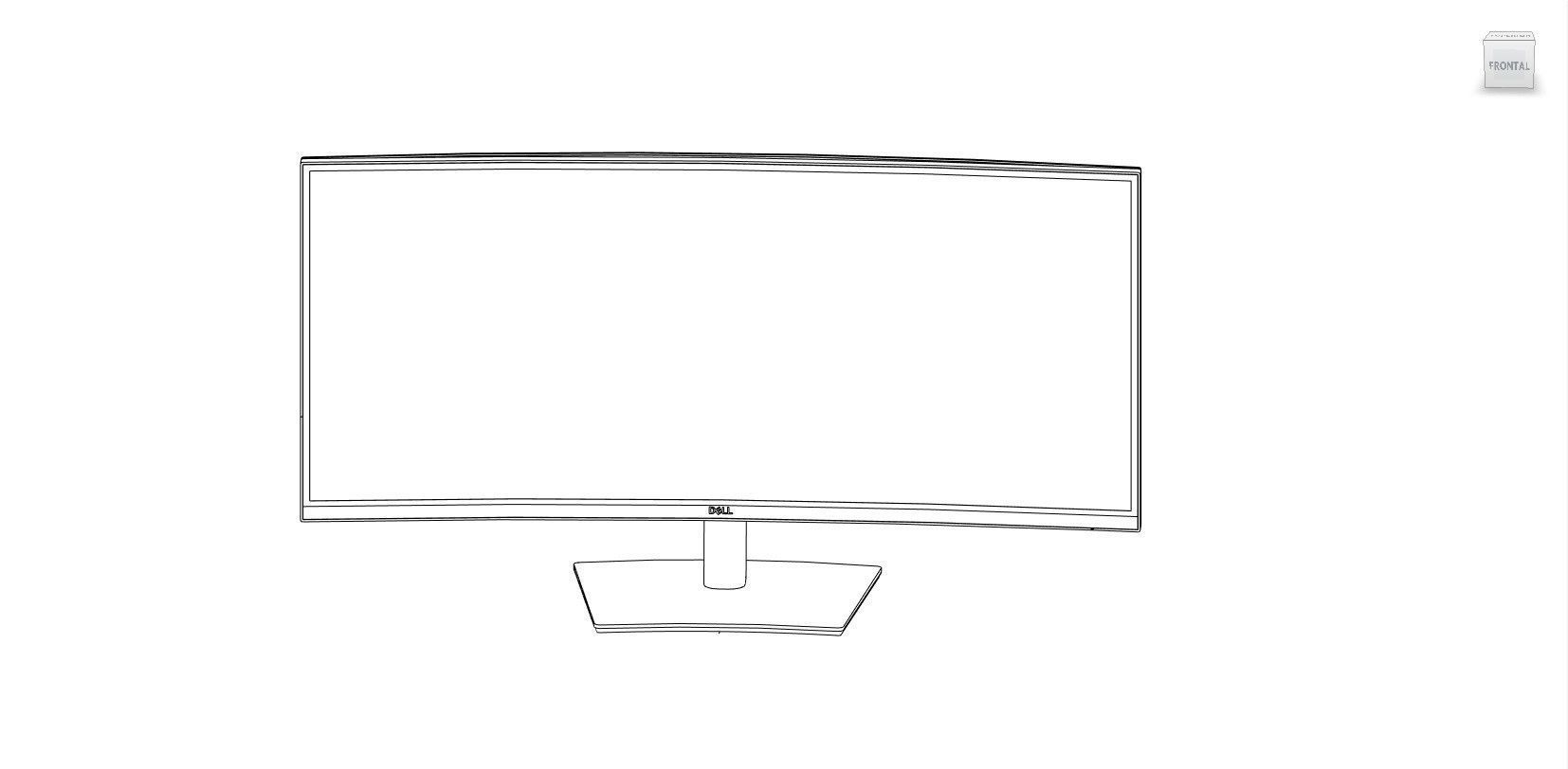 Revit Family - Monitor 34 3D model_16