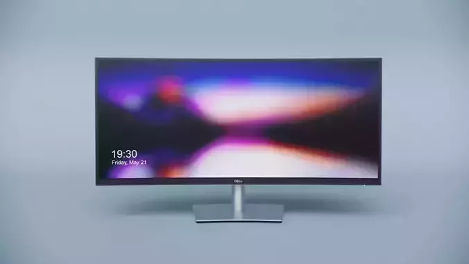 Revit Family - Monitor 34 3D model