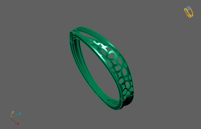 Women Ring Fancy Ring Plain light weight STL 3DM Printable 3D print model_3