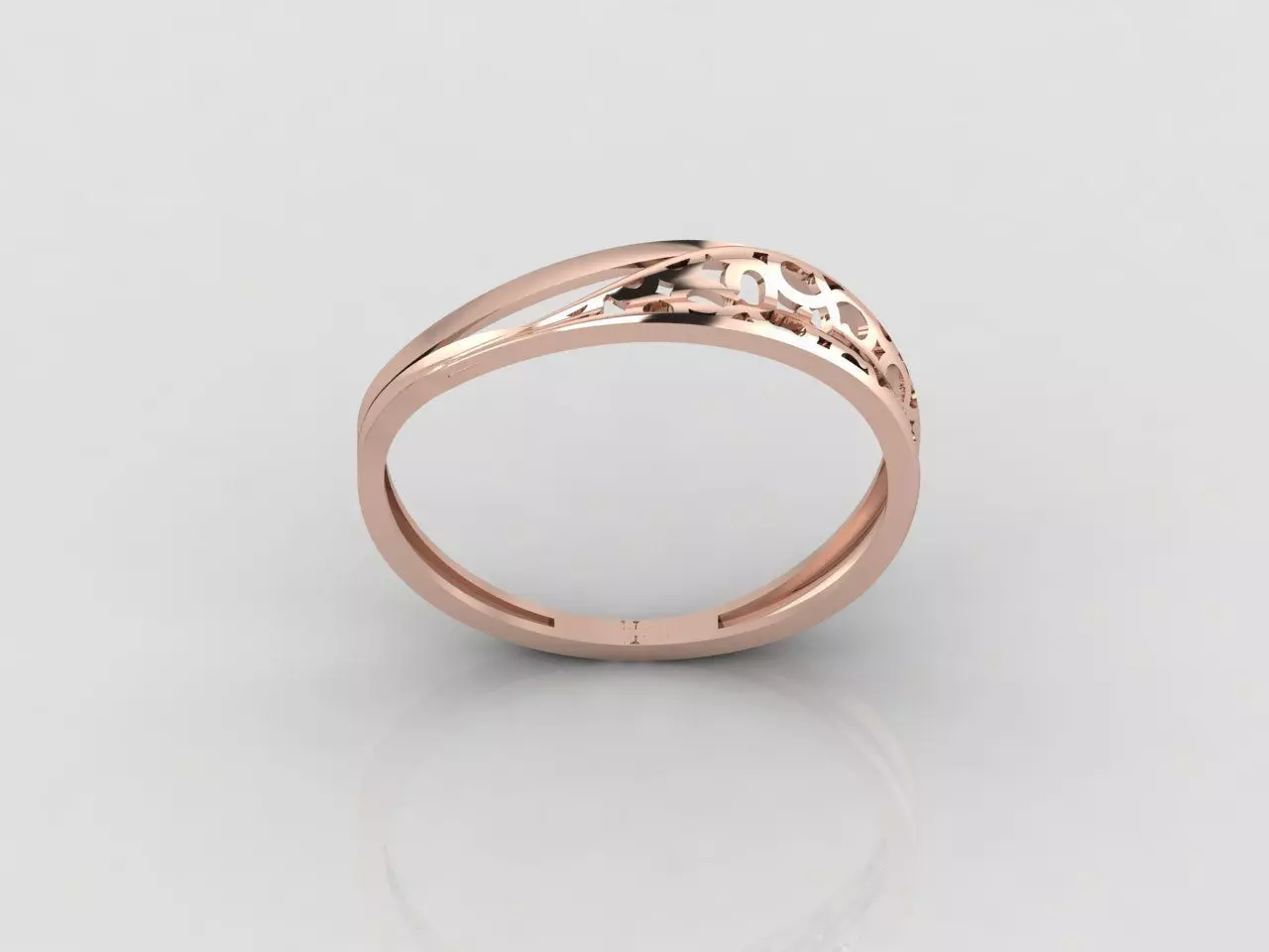 Women Ring Fancy Ring Plain light weight STL 3DM Printable 3D print model_0