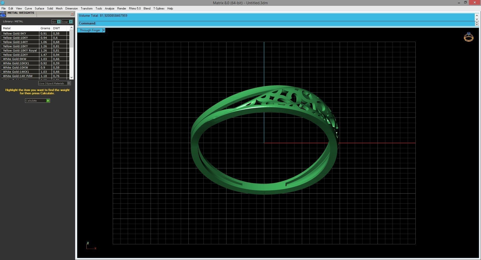Women Ring Fancy Ring Plain light weight STL 3DM Printable 3D print model_4