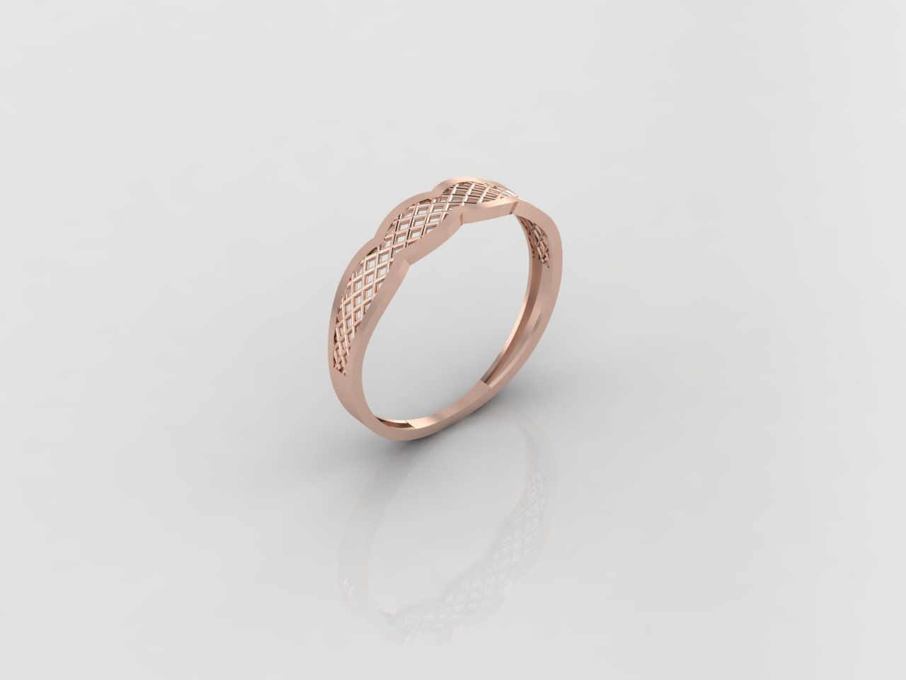 Women Ring Fancy Ring Plain light weight STL 3DM Printable 3D print model_1