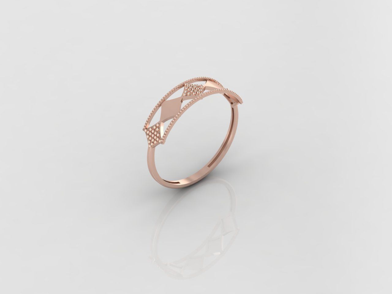 Women Ring Fancy Ring Plain light weight STL 3DM Printable 3D print model_1