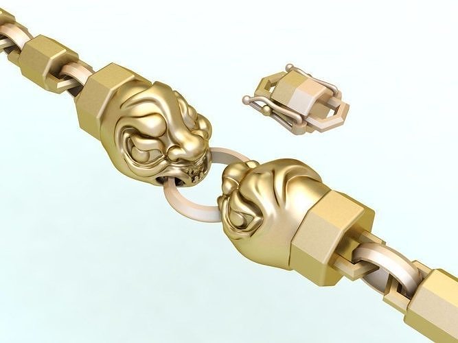 Beast bracelet - Chain bracelets 3D print model