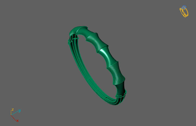 Women Ring Fancy Ring Plain light weight STL 3DM Printable 3D print model_3