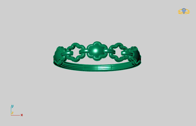 Women Ring Fancy Ring Plain light weight STL 3DM Printable 3D print model_2