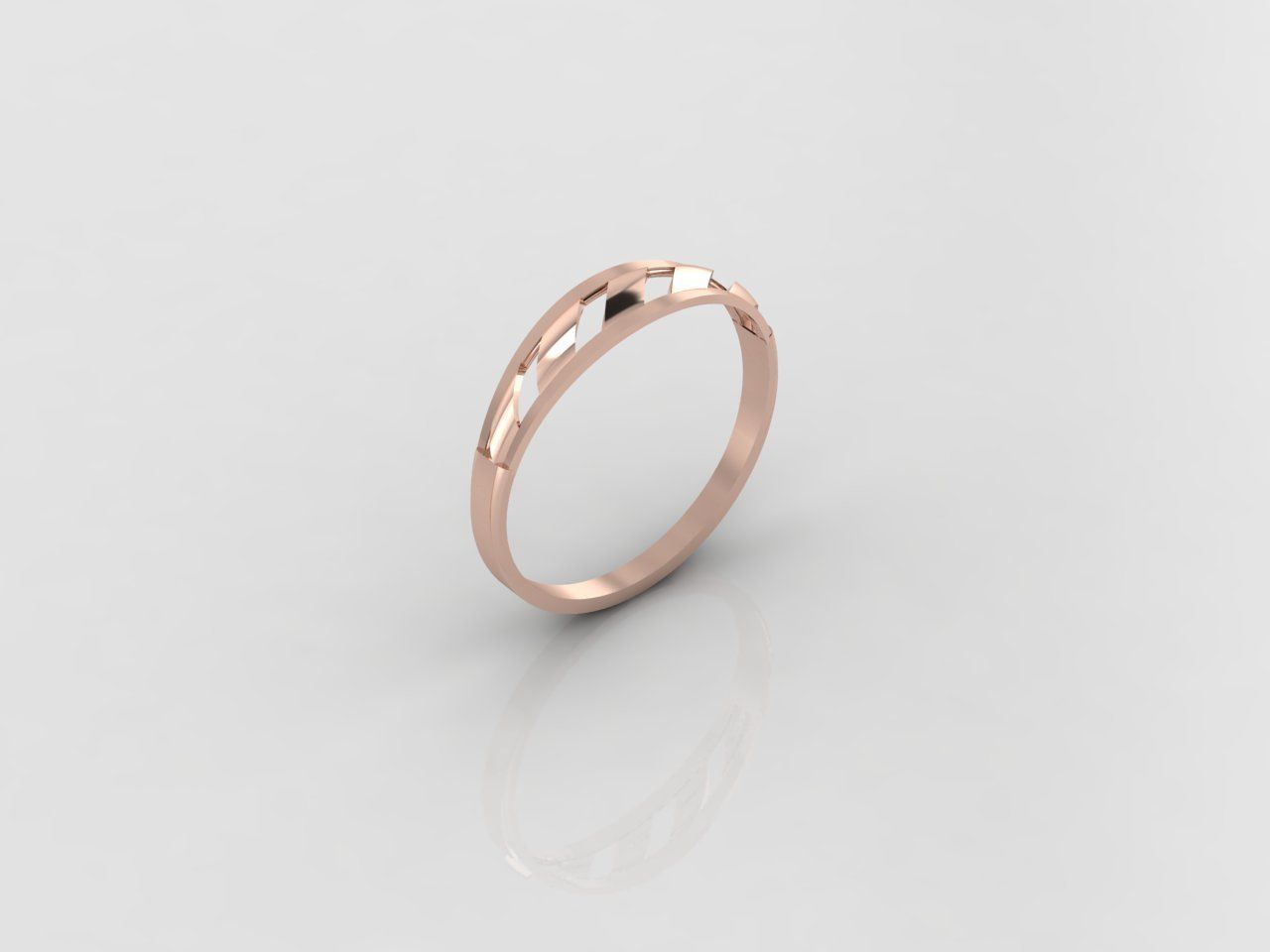 Women Ring Fancy Ring Plain light weight STL 3DM Printable 3D print model_1