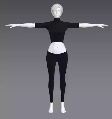 Woman Clothing T-Pose 421