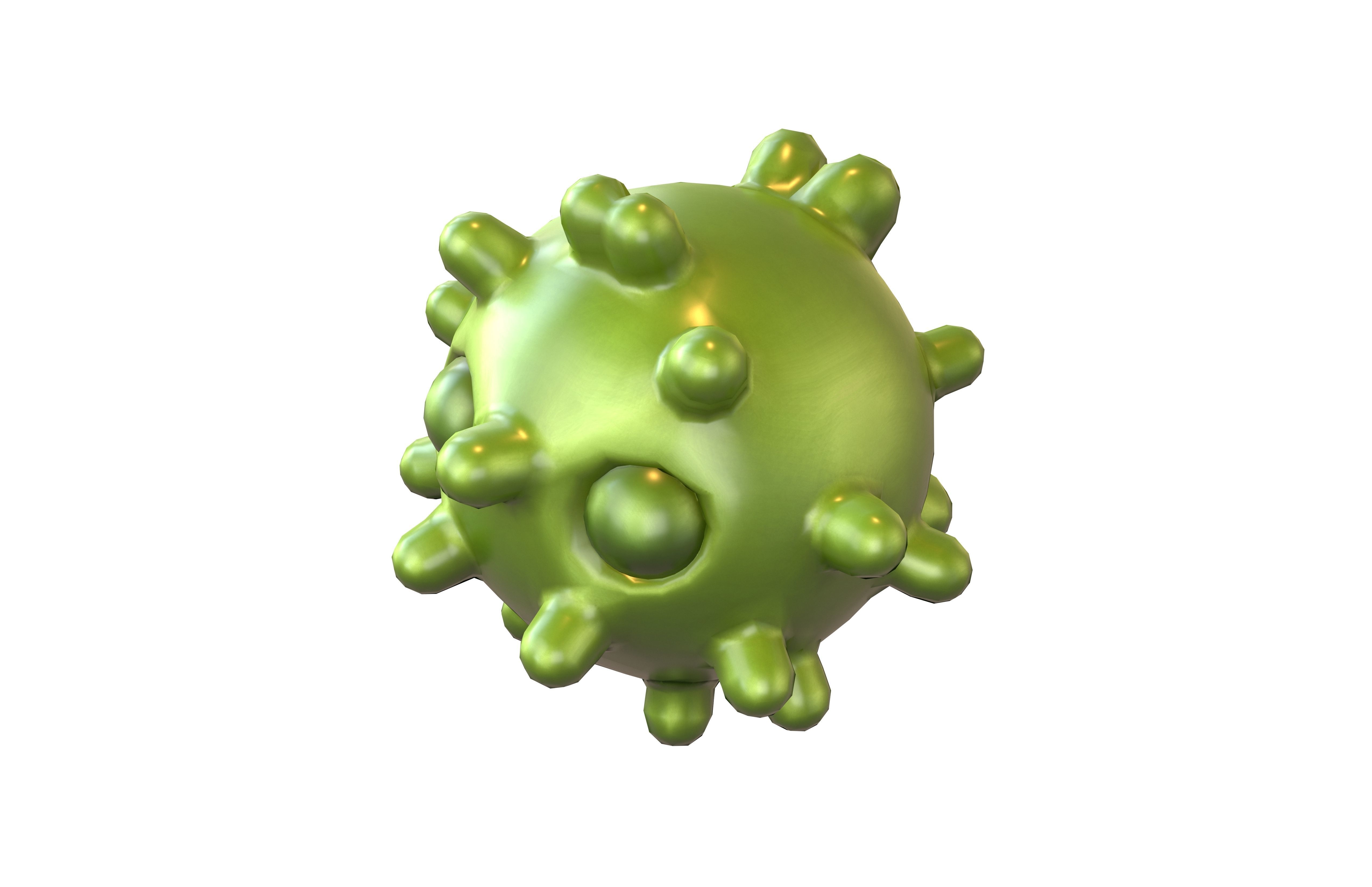 Virus Character v1 013 Low-poly 3D model_3