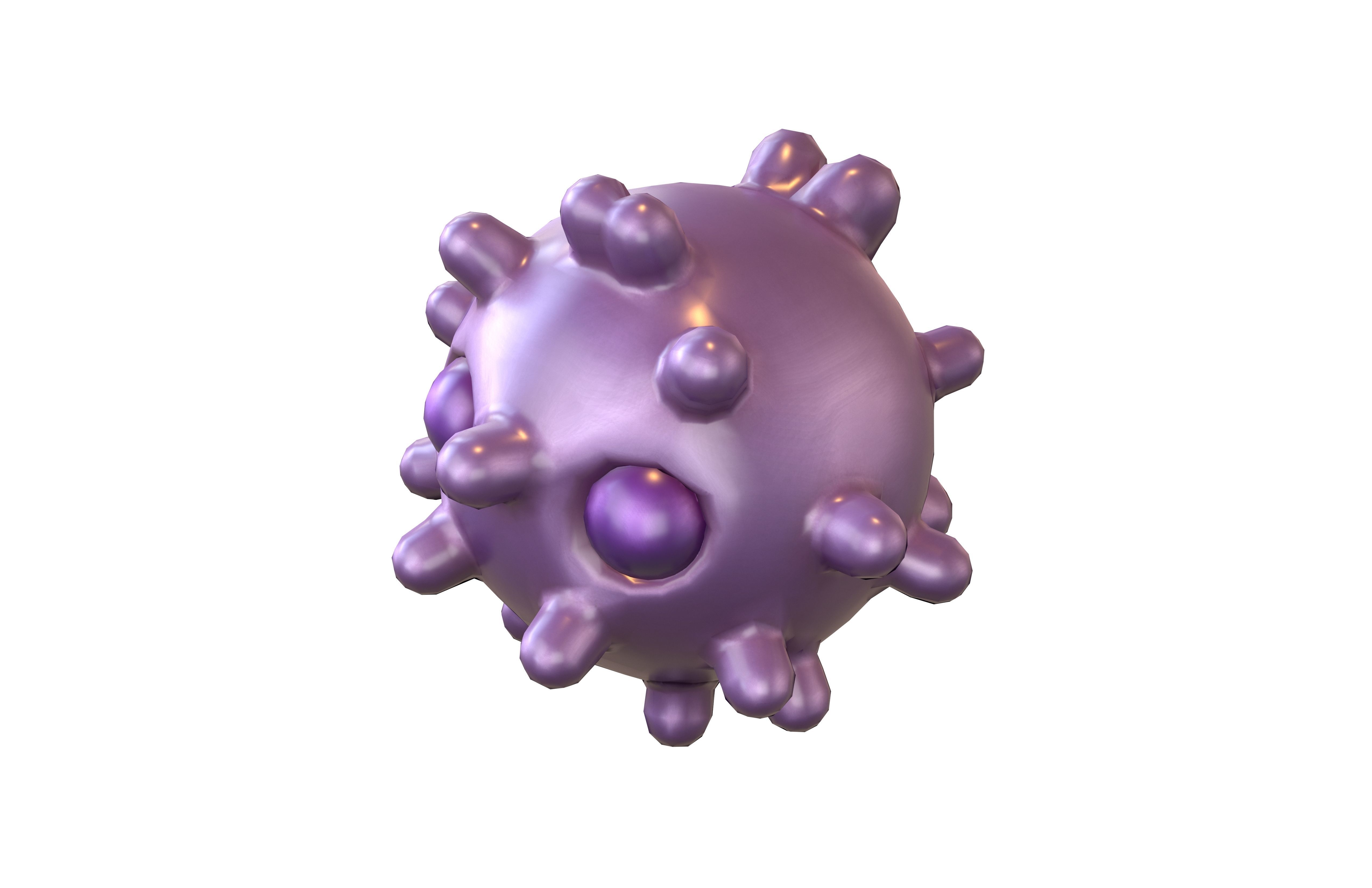 Virus Character v1 016 Low-poly 3D model_2