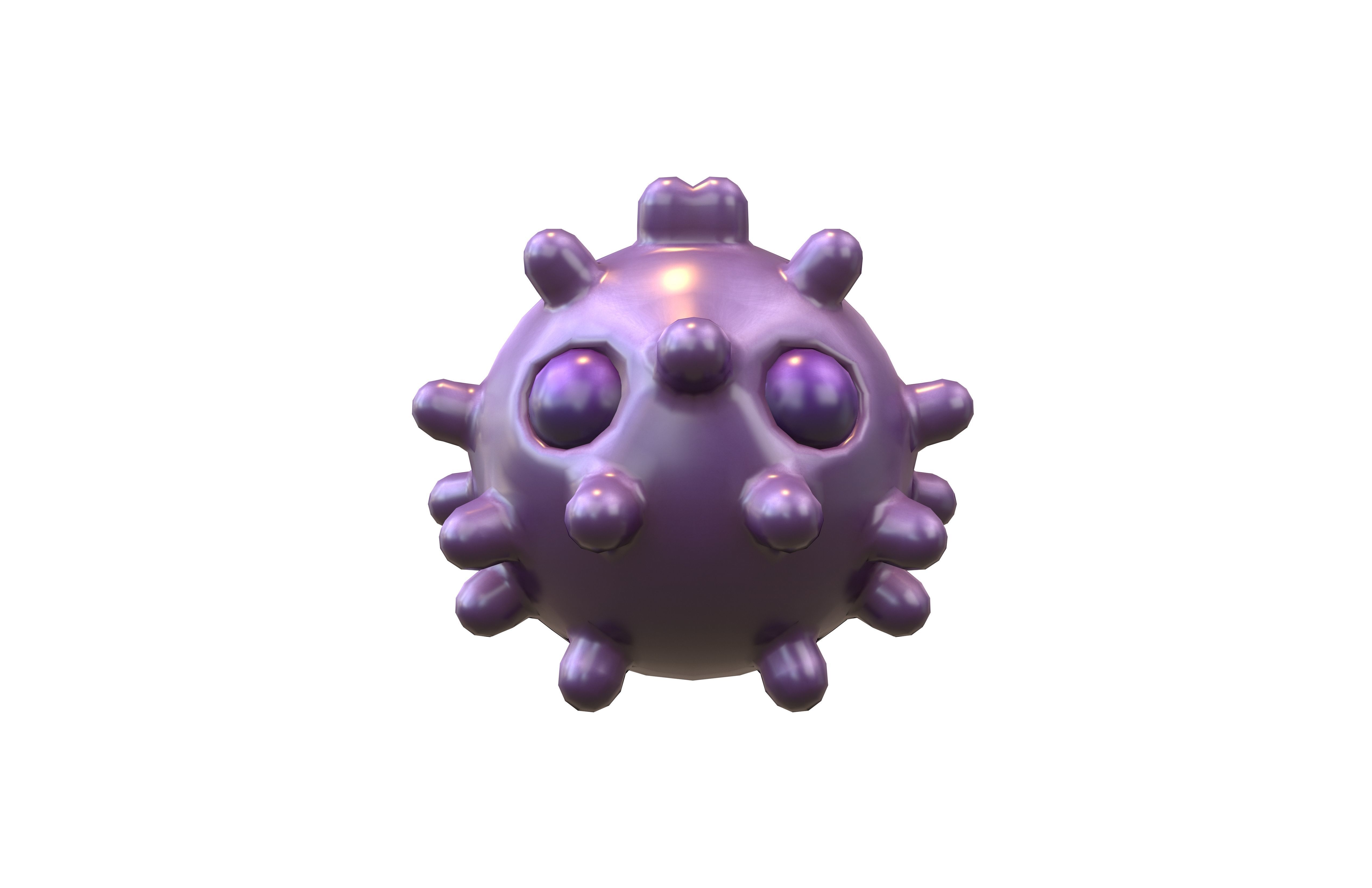 Virus Character v1 016 Low-poly 3D model_1
