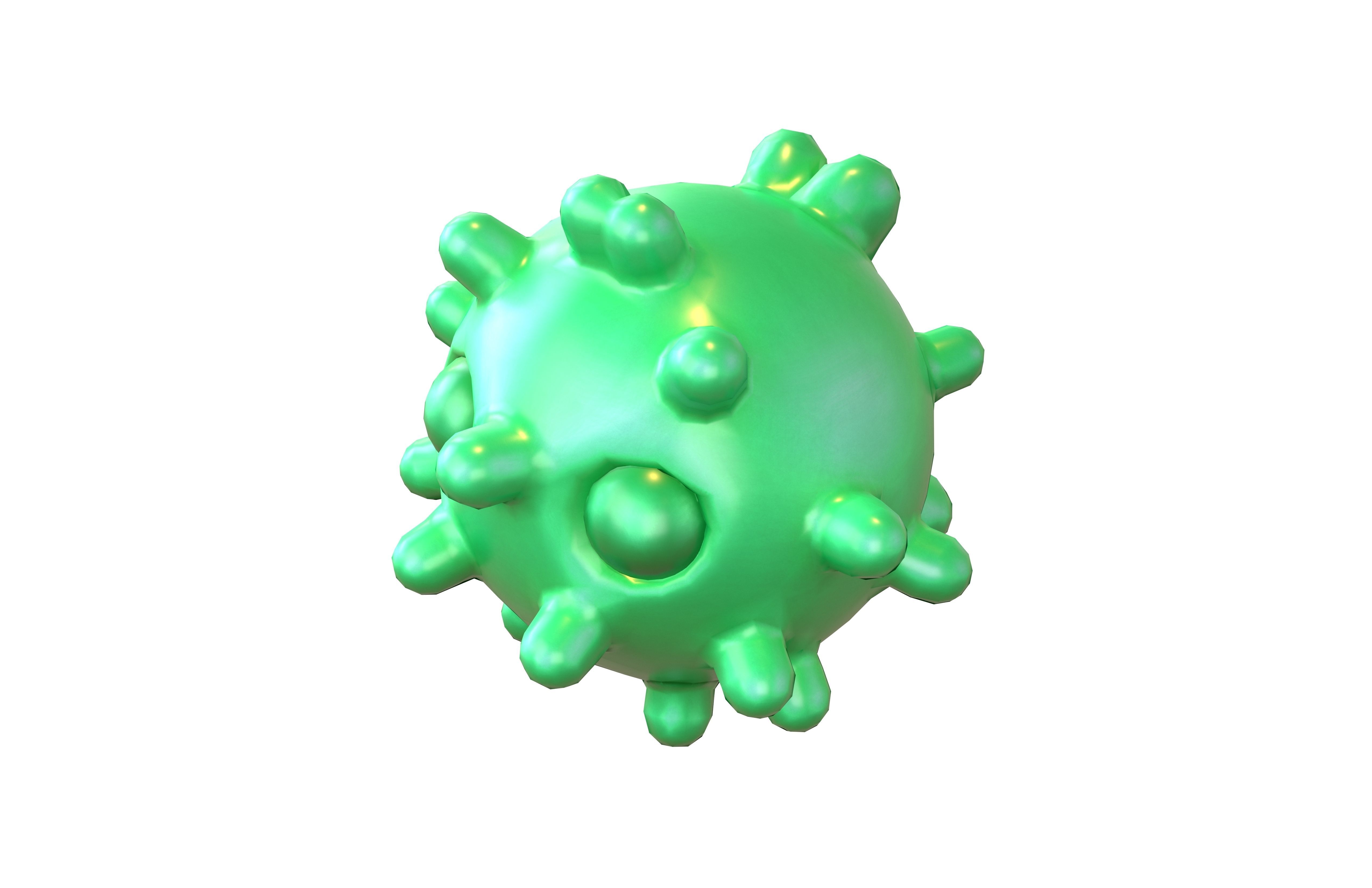 Virus Character v1 017 Low-poly 3D model_1