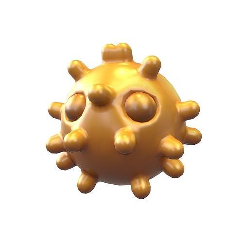 Virus Character v1 018 Low-poly 3D model