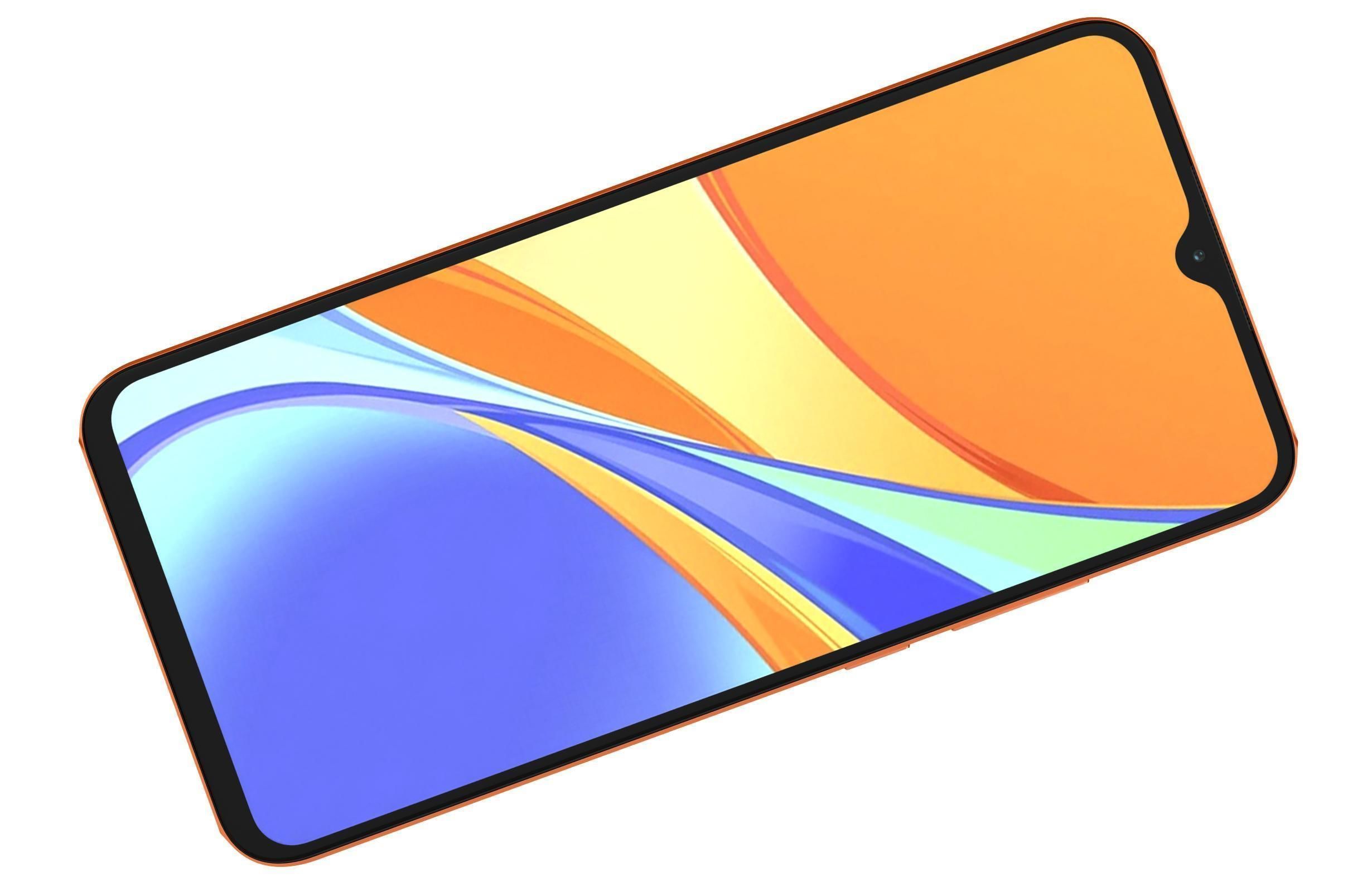 Xiaomi Redmi 9C Sunrise Orange 3D model_10